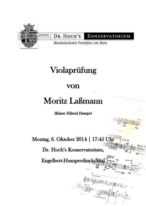 Violaprüfung von Moritz Laßmann