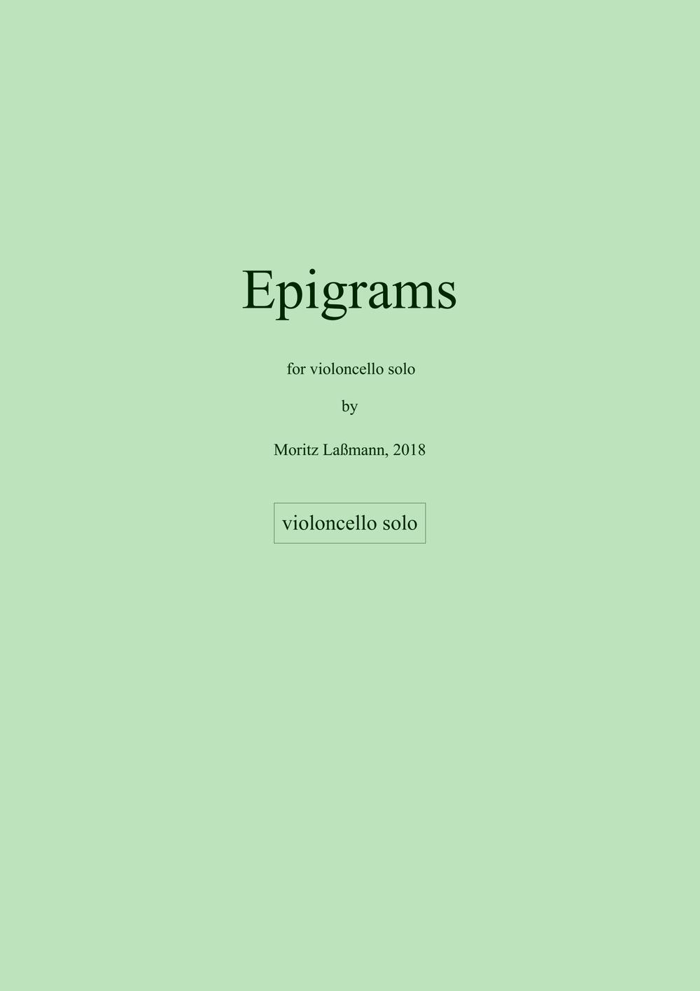 Epigramme