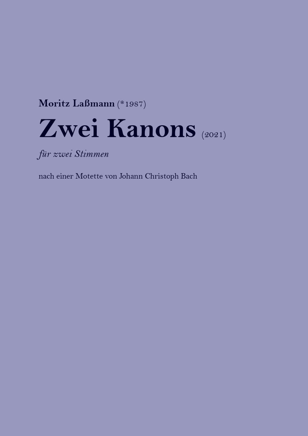 Zwei Kanons